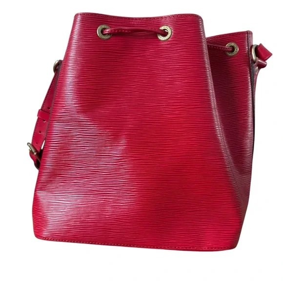 Louis Vuitton Red Epi Leather Bucket Bag